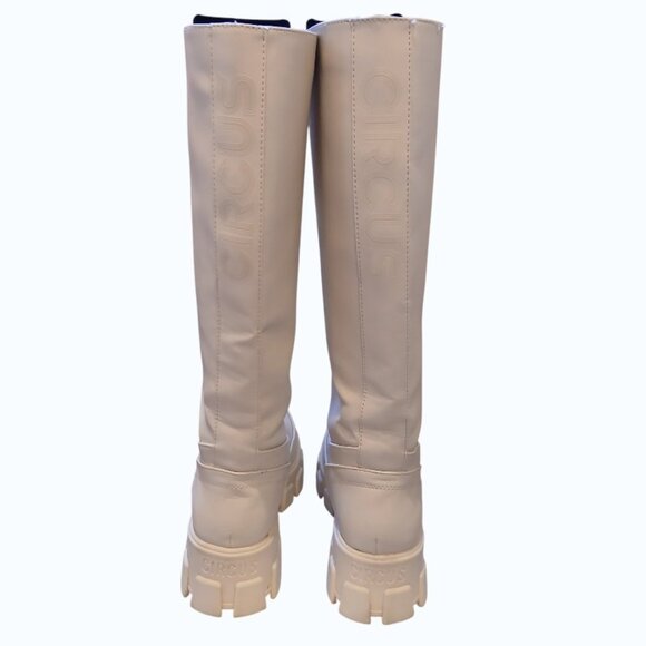 CIRCUS by Sam Edelman Ivory Knee-High Platform Boots - Picture 7 of 16